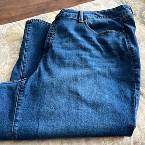 Talbots Flawless Straight Denim Crop, 22W, New Condition
